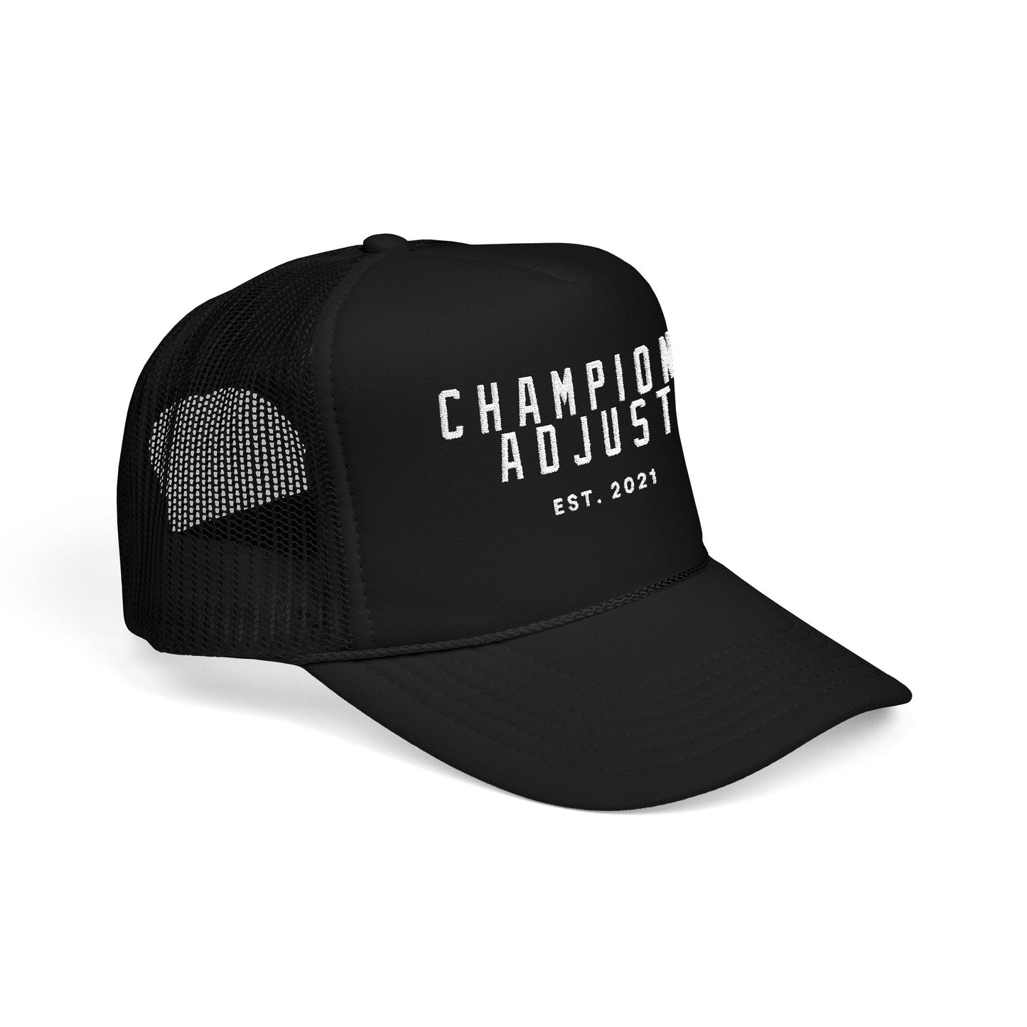 Champions Adjust Foam Trucker Hat (Black)