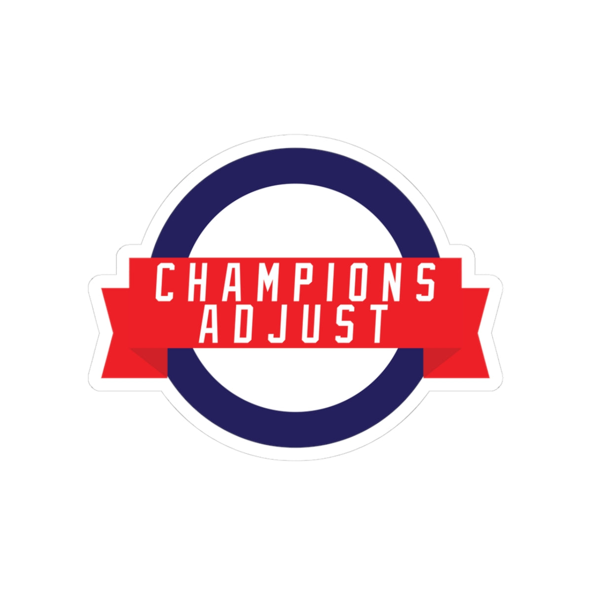 Champions Adjust Kiss-Cut Sticker
