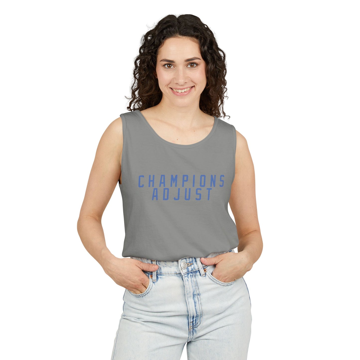 Champions Adjust Wordmark Tank Top (Grey)