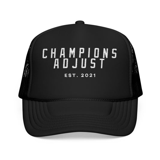 Champions Adjust Foam Trucker Hat (Black)