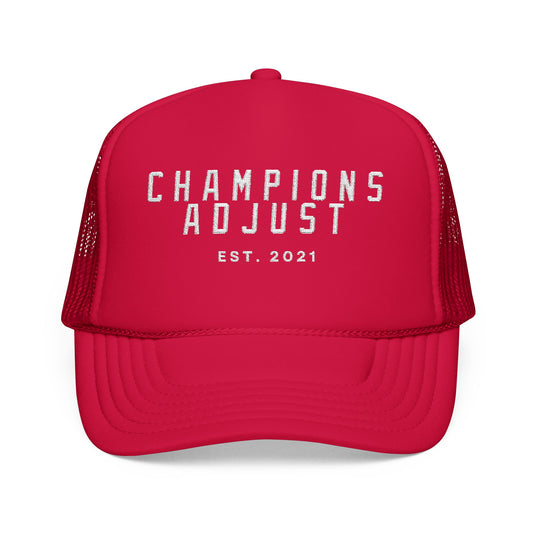 Champions Adjust Foam Trucker Hat (Red)