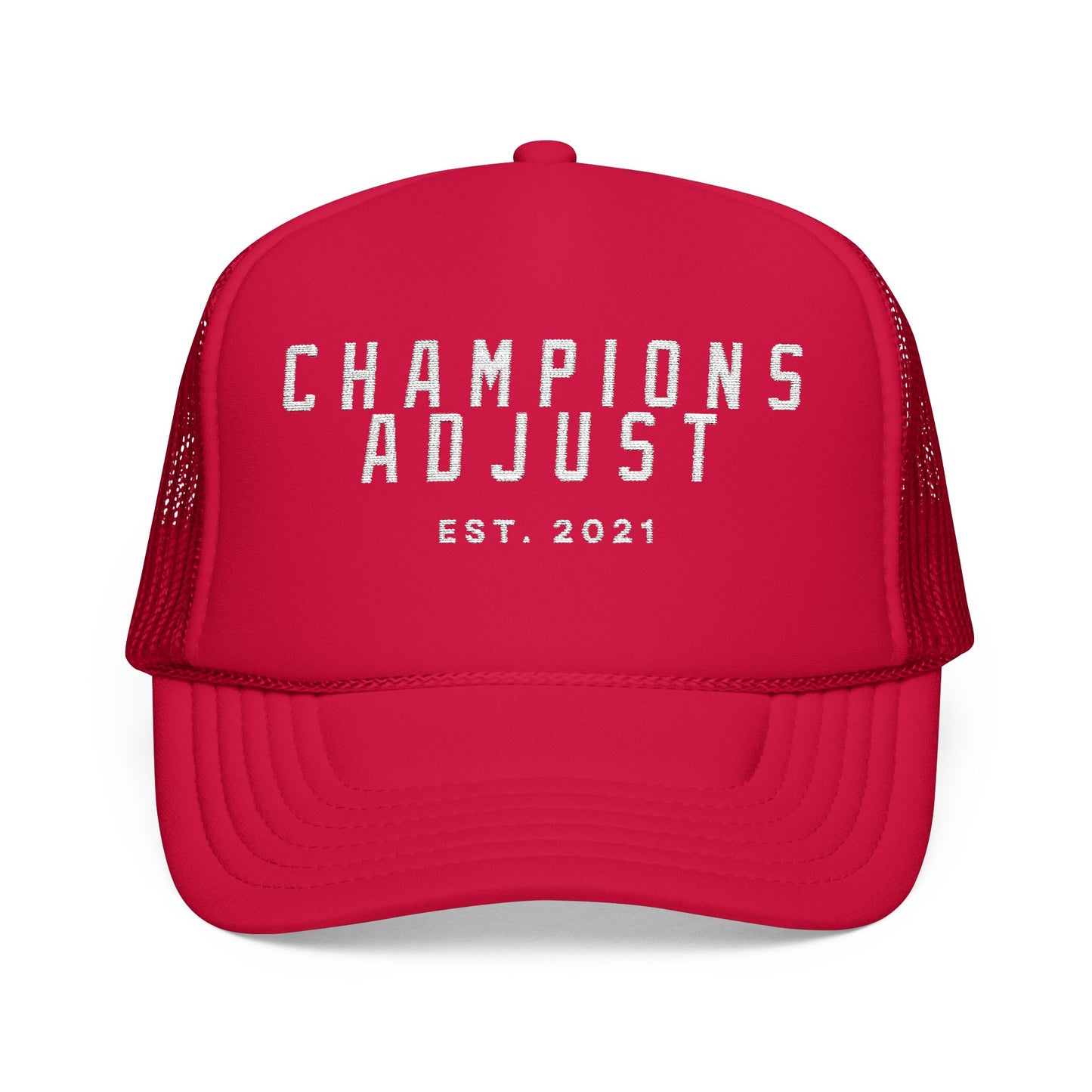 Champions Adjust Foam Trucker Hat (Red)