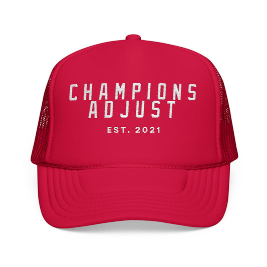 Champions Adjust Foam Trucker Hat (Red)