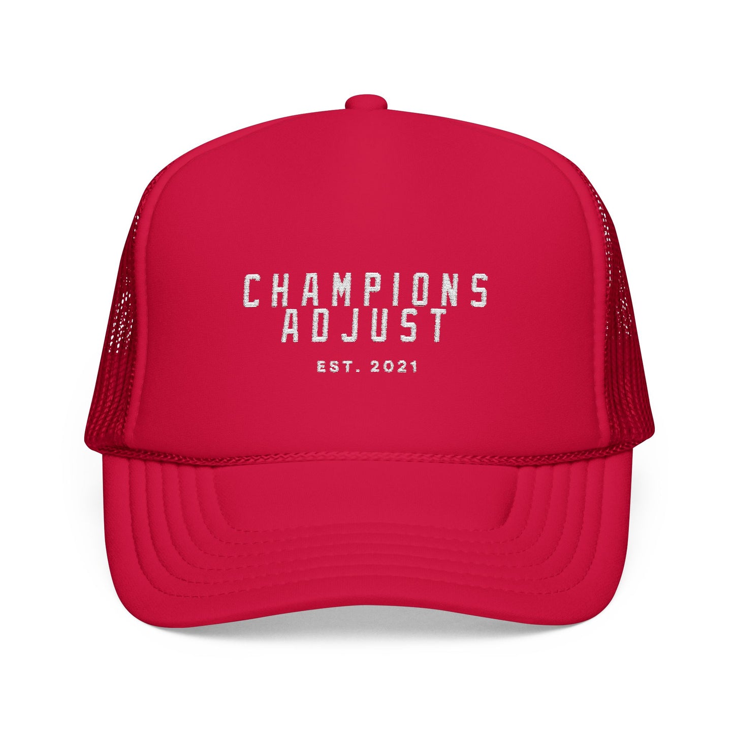 Champions Adjust Foam Trucker Hat (Red)