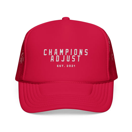 Champions Adjust Foam Trucker Hat (Red)
