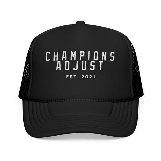 Champions Adjust Foam Trucker Hat (Black)