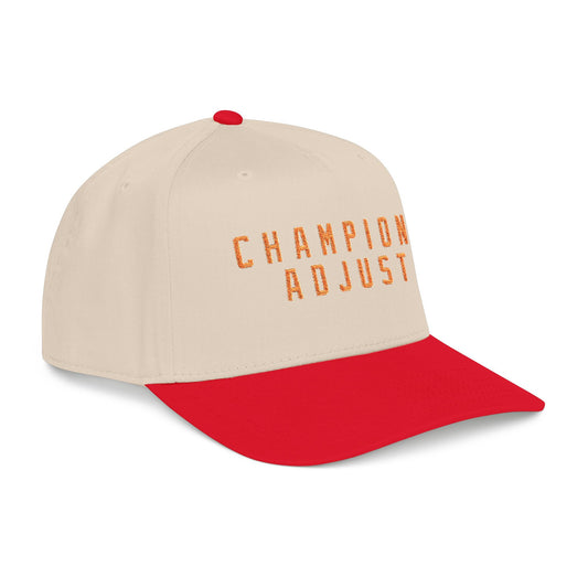 Champions Adjust Core Logo Hat (Natural/Red)