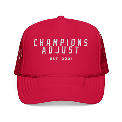 Champions Adjust Foam Trucker Hat (Red)