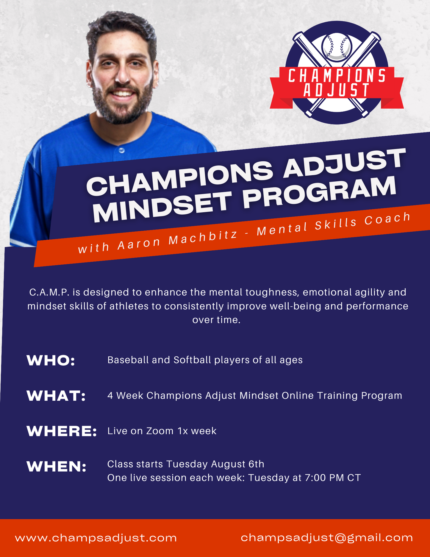 Champions Adjust Mindset Program Online Class III